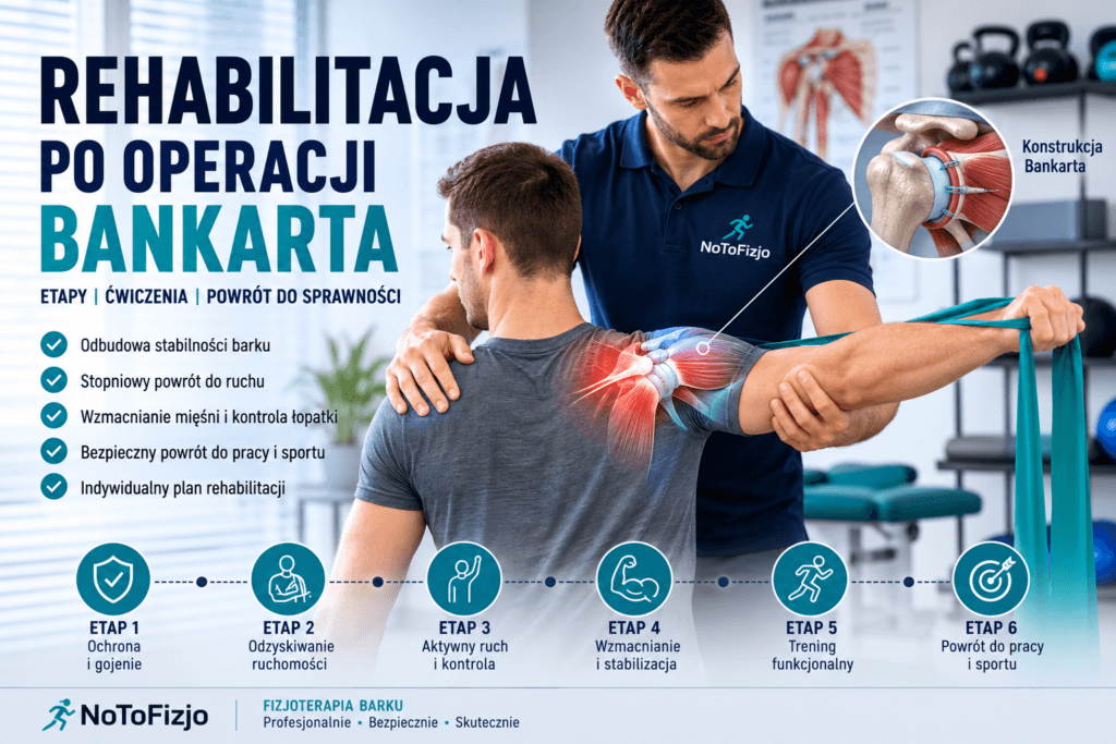 Rehabilitacja po operacji Bankarta – ćwiczenia i fizjoterapia barku