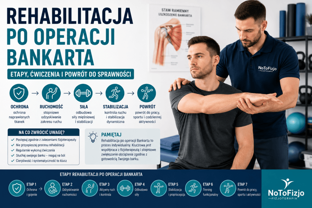 Rehabilitacja po operacji Bankarta – ćwiczenia i fizjoterapia barku