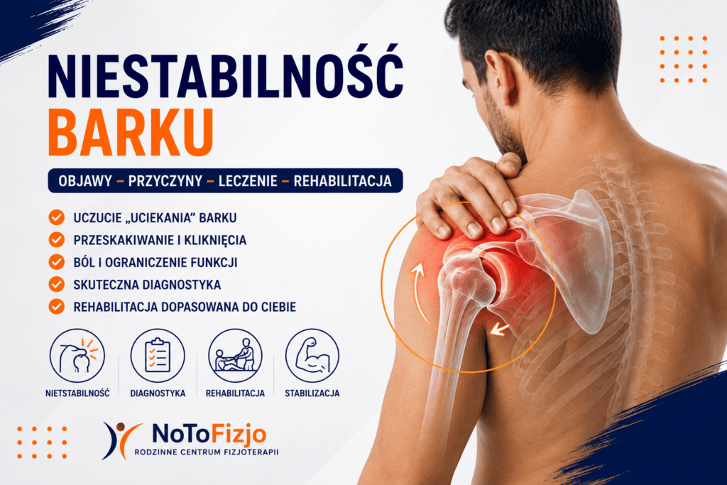 Niestabilność barku – objawy, diagnostyka, leczenie i rehabilitacja.