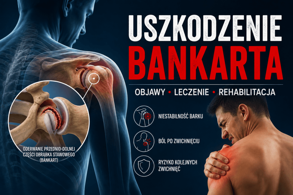 Uszkodzenie Bankarta barku – objawy, diagnostyka, leczenie oraz rehabilitacja po zwichnięciu barku.