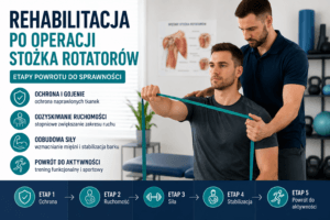 Read more about the article Rehabilitacja po operacji stożka rotatorów – etapy i ćwiczenia | Rehabilitacja Zabrze