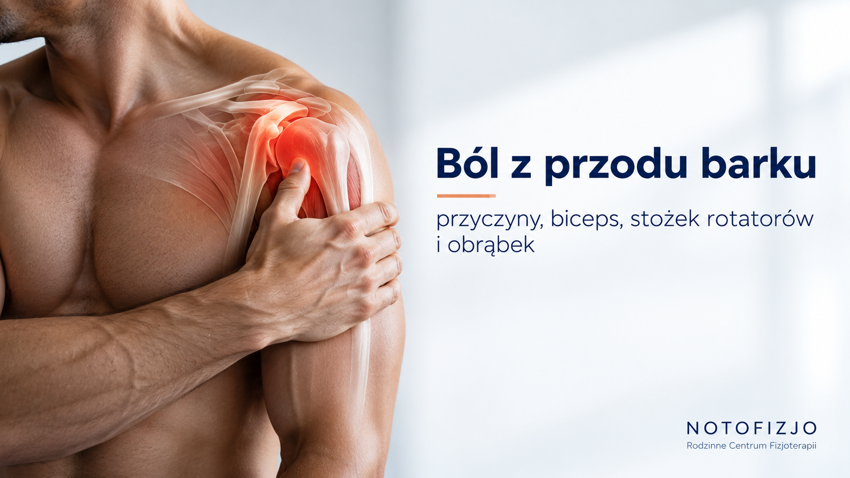 You are currently viewing Ból z przodu barku – przyczyny, biceps i stożek rotatorów | Fizjoterapeuta Bytom