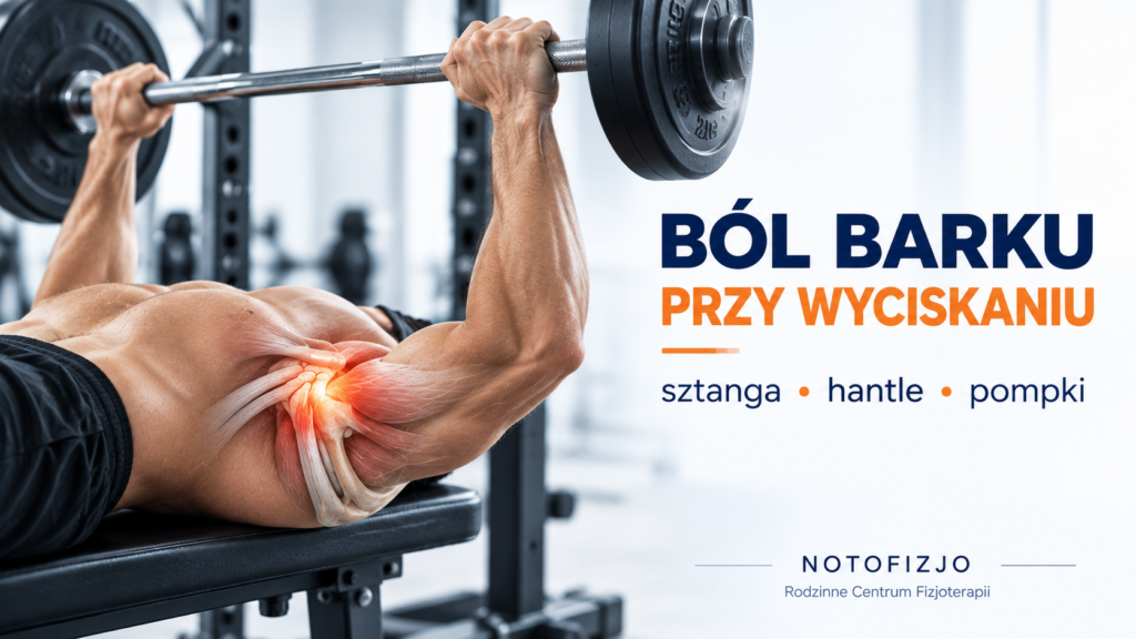 Ból barku przy wyciskaniu sztangi na ławce