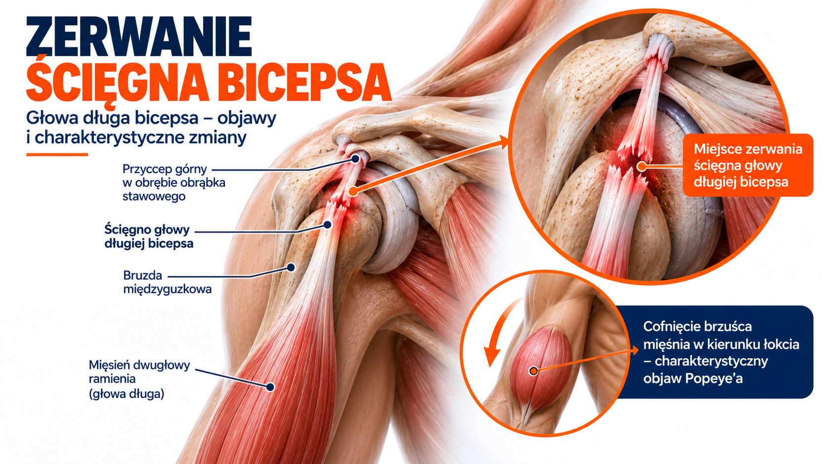You are currently viewing Zerwanie ścięgna bicepsa – objawy, leczenie i rehabilitacja | Zabrze i Bytom