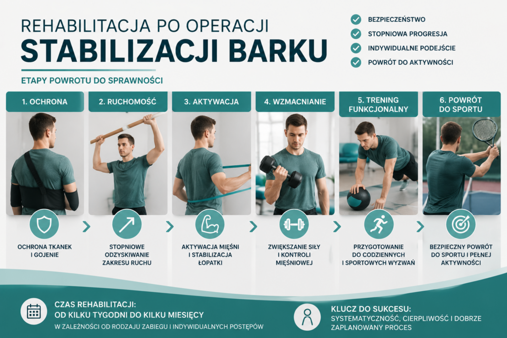 Ćwiczenia po operacji stabilizacji barku