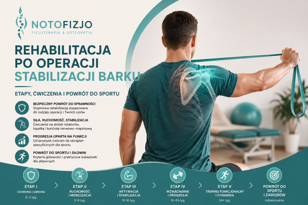 Rehabilitacja po operacji stabilizacji barku – ćwiczenia
