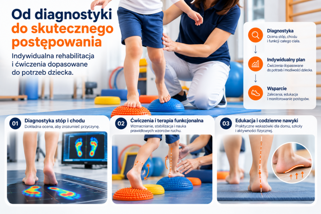 Diagnostyka i rehabilitacja stóp oraz chodu dziecka