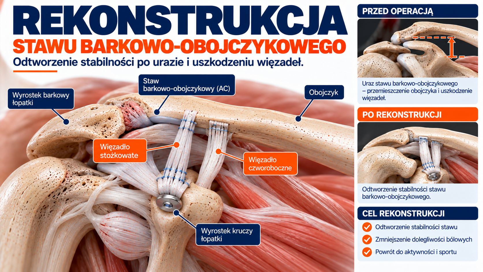 You are currently viewing Rekonstrukcja stawu barkowo-obojczykowego – operacja i rehabilitacja BYTOM