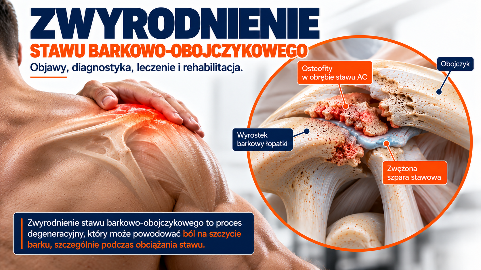 You are currently viewing Zwyrodnienie stawu barkowo-obojczykowego – objawy i leczenie | REHABILITACJA ZABRZE